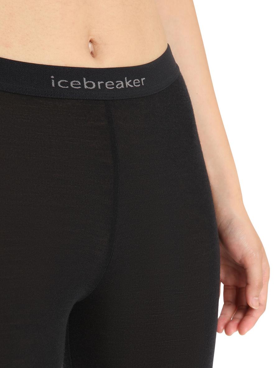 Icebreaker Merino 175 Everyday Thermal Naisten Leggingsit Mustat | FI 1545TCEV